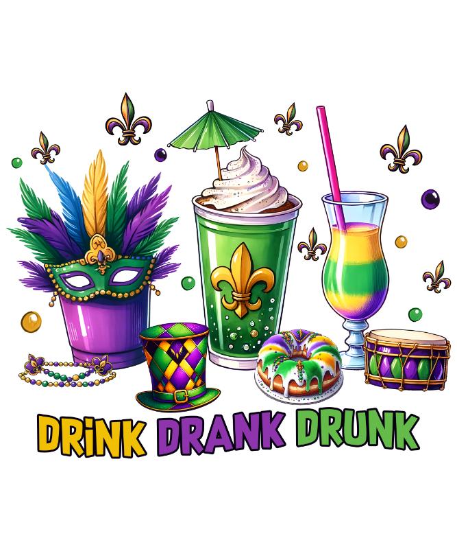 UV DTF decal Stickers cup wraps small decals mardi gras 9 for Cup, glass, mugs, phone case, car, computer, furniture decals, DIY stickers UV DTF Transfer stickers wraps DIY Crafts