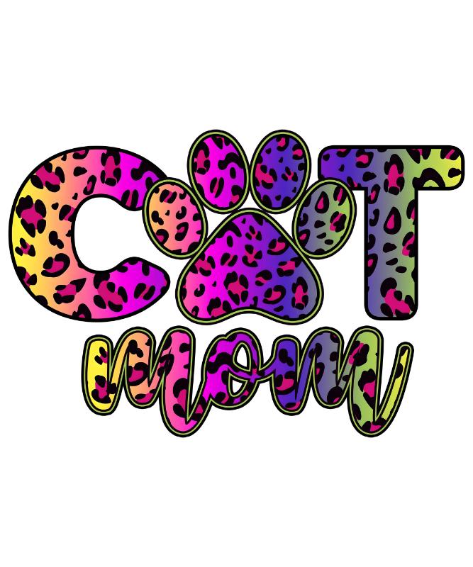 Heat transfers Iron on stickers  pet dog cat mom 225 for Tshirts Iron on Decal Patches Stickers Clothes Hat Pillows DIY Crafts