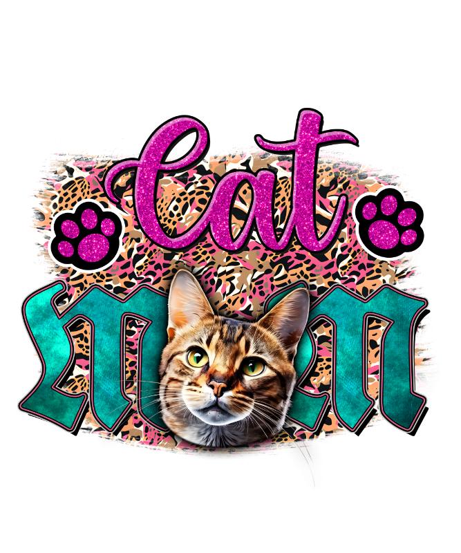 Heat transfers Iron on stickers  pet dog cat mom 216 for Tshirts Iron on Decal Patches Stickers Clothes Hat Pillows DIY Crafts