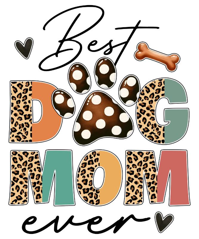 Heat transfers Iron on stickers  pet dog cat mom 215 for Tshirts Iron on Decal Patches Stickers Clothes Hat Pillows DIY Crafts