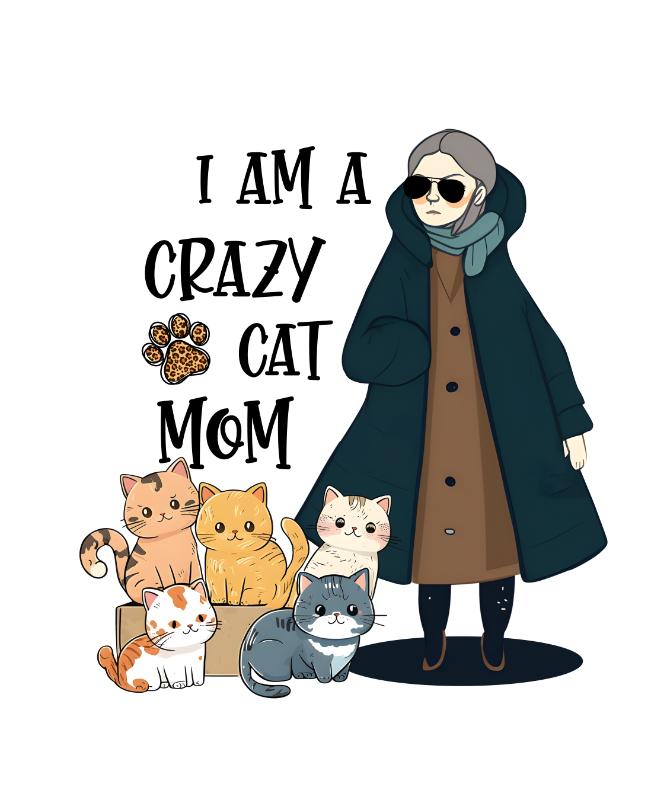 Heat transfers Iron on stickers  pet dog cat mom 207 for Tshirts Iron on Decal Patches Stickers Clothes Hat Pillows DIY Crafts