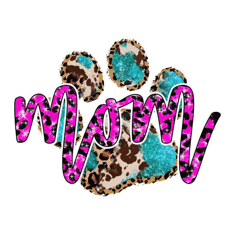 Heat transfers Iron on stickers  pet dog cat mom 194 for Tshirts Iron on Decal Patches Stickers Clothes Hat Pillows DIY Crafts