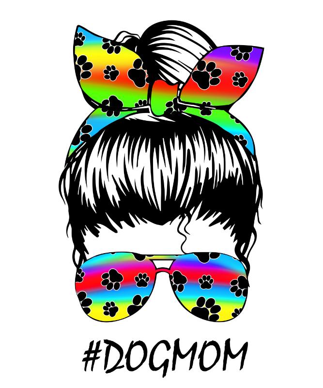 Heat transfers Iron on stickers  pet dog cat mom 192 for Tshirts Iron on Decal Patches Stickers Clothes Hat Pillows DIY Crafts