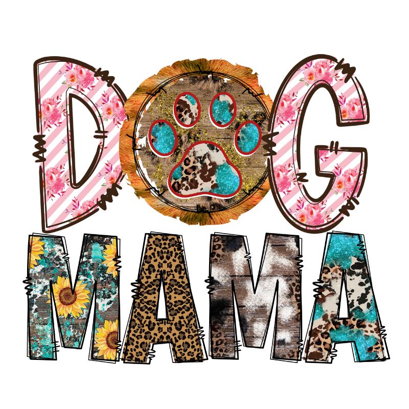 Heat transfers Iron on stickers  pet dog cat mom 188 for Tshirts Iron on Decal Patches Stickers Clothes Hat Pillows DIY Crafts