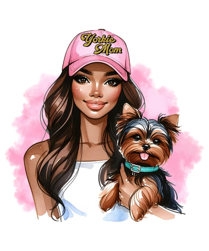 Heat transfers Iron on stickers  pet dog cat mom 183 for Tshirts Iron on Decal Patches Stickers Clothes Hat Pillows DIY Crafts