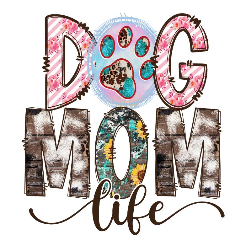Heat transfers Iron on stickers  pet dog cat mom 179 for Tshirts Iron on Decal Patches Stickers Clothes Hat Pillows DIY Crafts