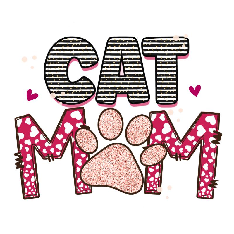 Heat transfers Iron on stickers  pet dog cat mom 160 for Tshirts Iron on Decal Patches Stickers Clothes Hat Pillows DIY Crafts