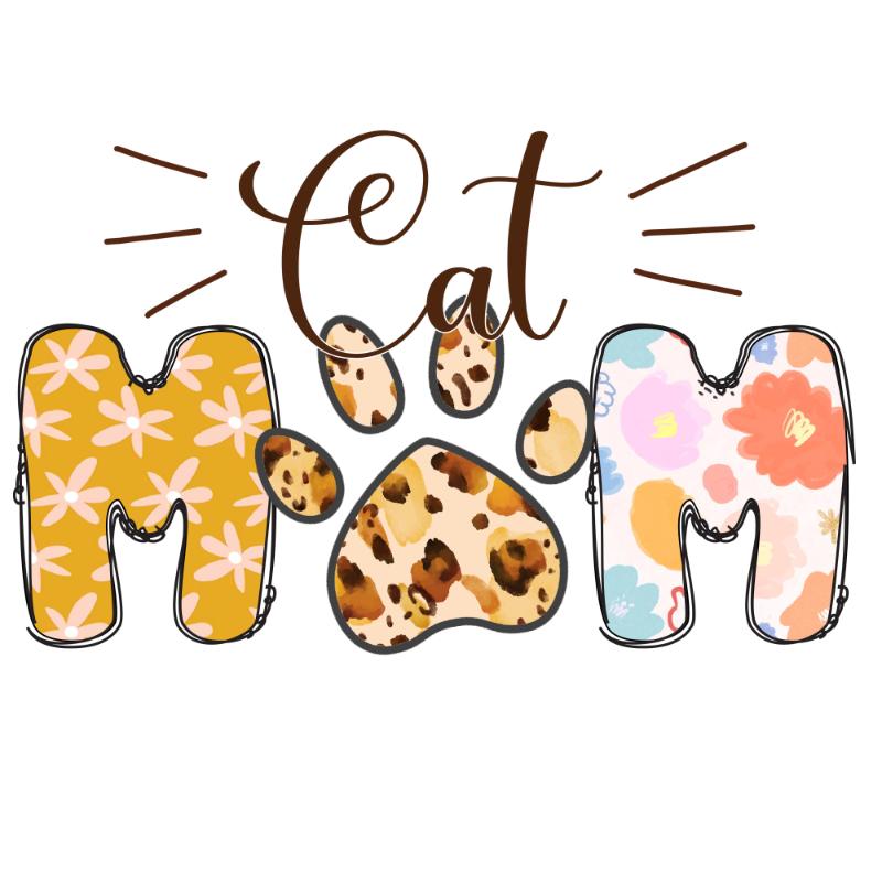 Heat transfers Iron on stickers  pet dog cat mom 152 for Tshirts Iron on Decal Patches Stickers Clothes Hat Pillows DIY Crafts
