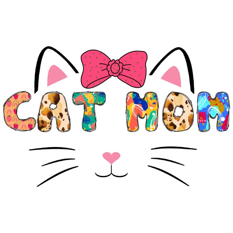 Heat transfers Iron on stickers  pet dog cat mom 146 for Tshirts Iron on Decal Patches Stickers Clothes Hat Pillows DIY Crafts