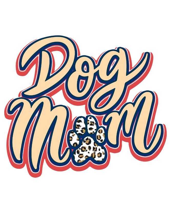 Heat transfers Iron on stickers  pet dog cat mom 136 for Tshirts Iron on Decal Patches Stickers Clothes Hat Pillows DIY Crafts