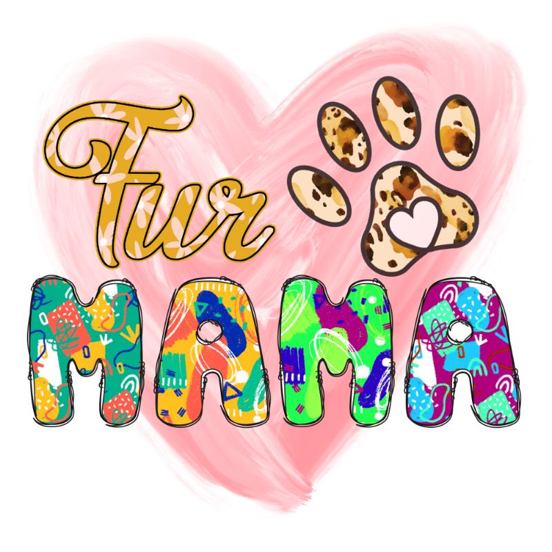 Heat transfers Iron on stickers  pet dog cat mom 67 for Tshirts Iron on Decal Patches Stickers Clothes Hat Pillows DIY Crafts