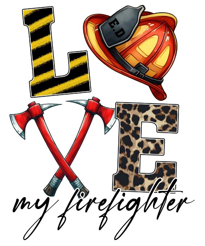 Heat transfers Iron on stickers  Police Firefighter 23 for Tshirts Iron on Decal Patches Stickers Clothes Hat Pillows DIY Crafts