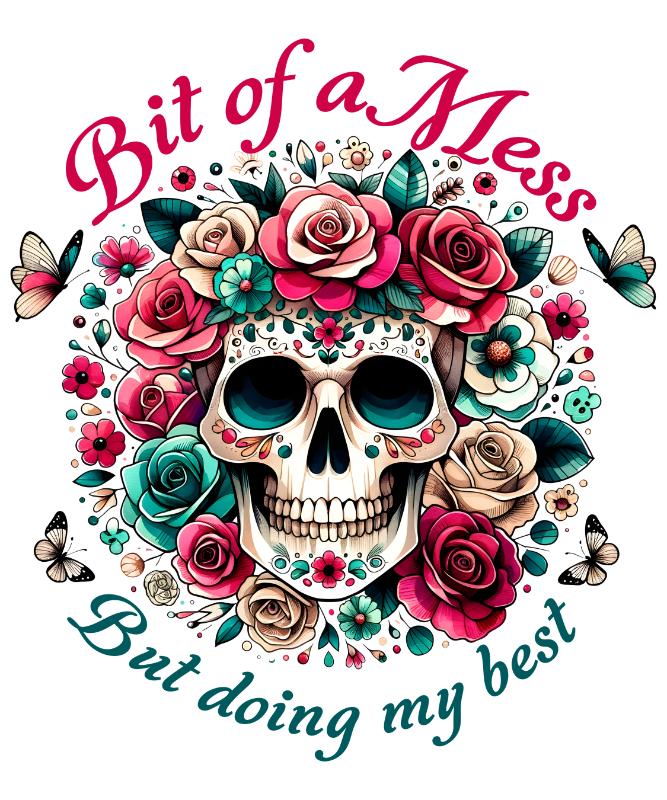 Heat transfers Iron on stickers  Skull Skeleton 87 for Tshirts Iron on Decal Patches Stickers Clothes Hat Pillows DIY Crafts