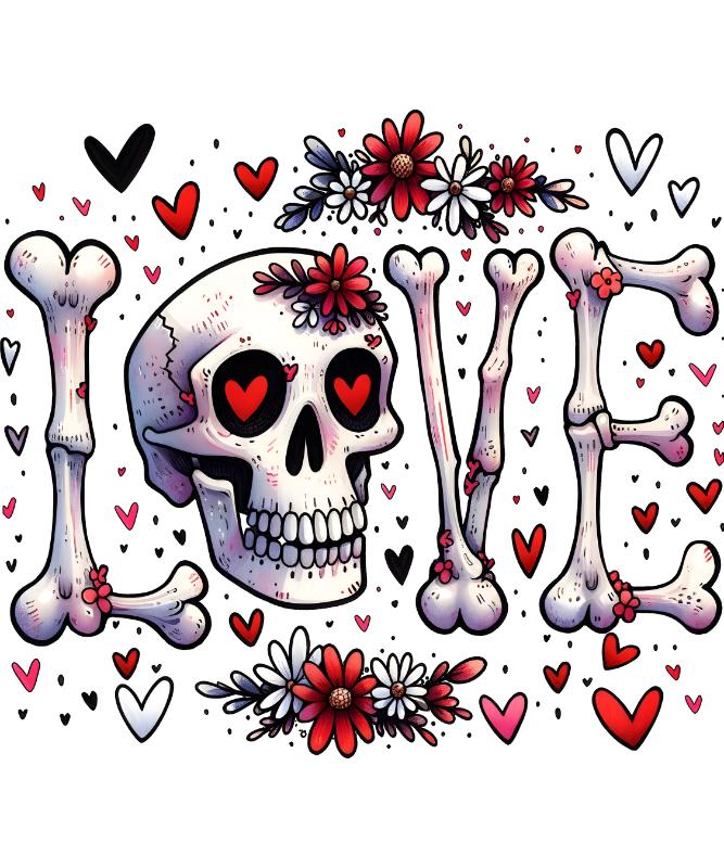 Heat transfers Iron on stickers  Skull Skeleton 40 for Tshirts Iron on Decal Patches Stickers Clothes Hat Pillows DIY Crafts