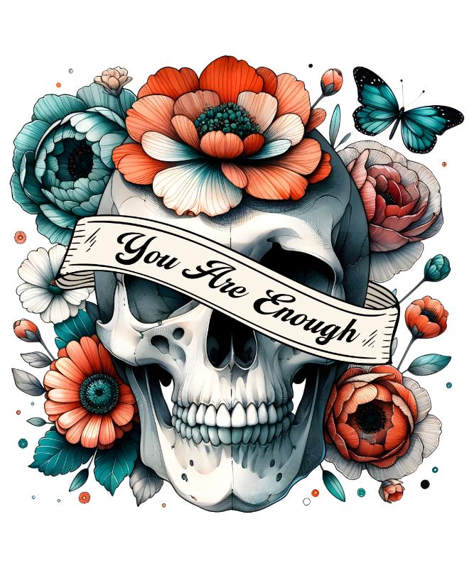 Heat transfers Iron on stickers  Skull Skeleton 19 for Tshirts Iron on Decal Patches Stickers Clothes Hat Pillows DIY Crafts