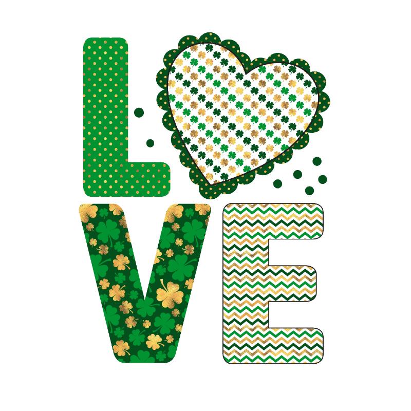 Heat transfers Iron on stickers  St Patricks Day 52 for Tshirts Iron on Decal Patches Stickers Clothes Hat Pillows DIY Crafts