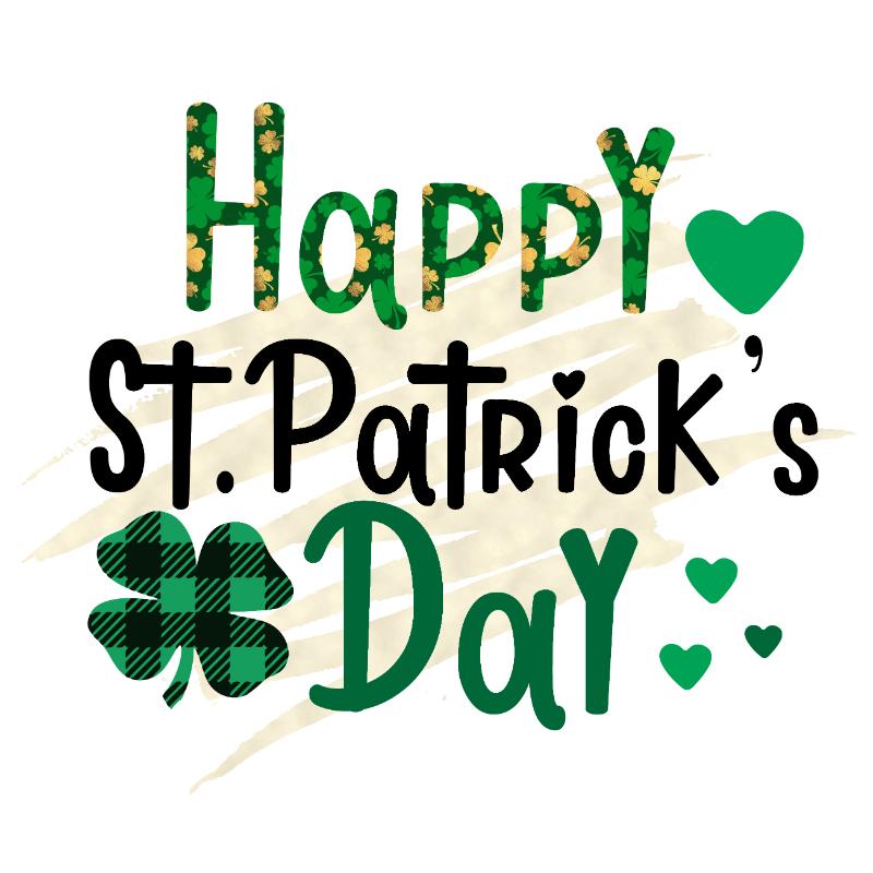 Heat transfers Iron on stickers  St Patricks Day 42 for Tshirts Iron on Decal Patches Stickers Clothes Hat Pillows DIY Crafts