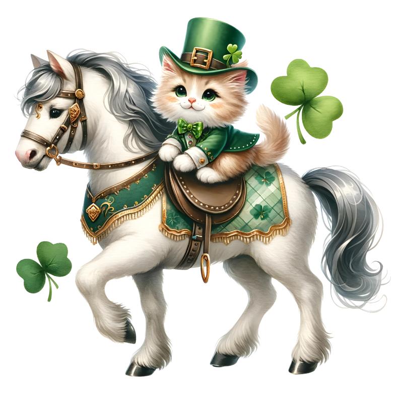 Heat transfers Iron on stickers  St Patricks Day 19 for Tshirts Iron on Decal Patches Stickers Clothes Hat Pillows DIY Crafts