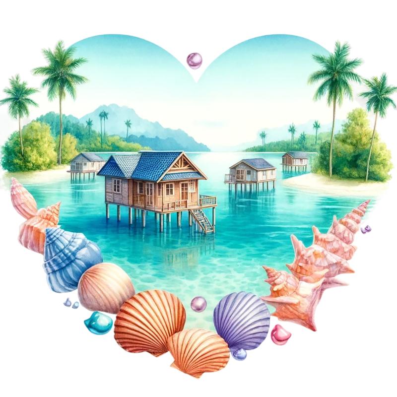 Heat transfers Iron on stickers  summer 12 for Tshirts Iron on Decal Patches Stickers Clothes Hat Pillows DIY Crafts