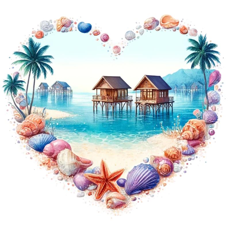 Heat transfers Iron on stickers  summer 11 for Tshirts Iron on Decal Patches Stickers Clothes Hat Pillows DIY Crafts