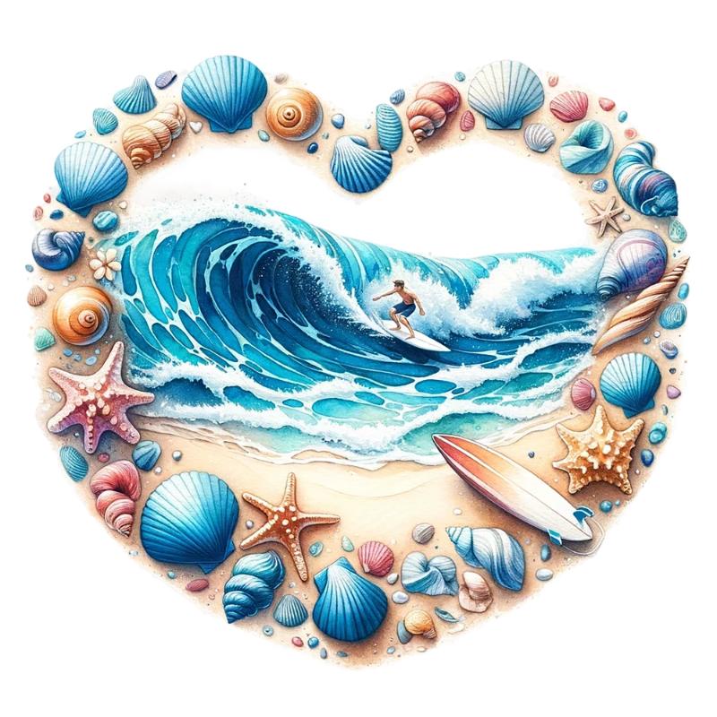 Heat transfers Iron on stickers  summer 10 for Tshirts Iron on Decal Patches Stickers Clothes Hat Pillows DIY Crafts