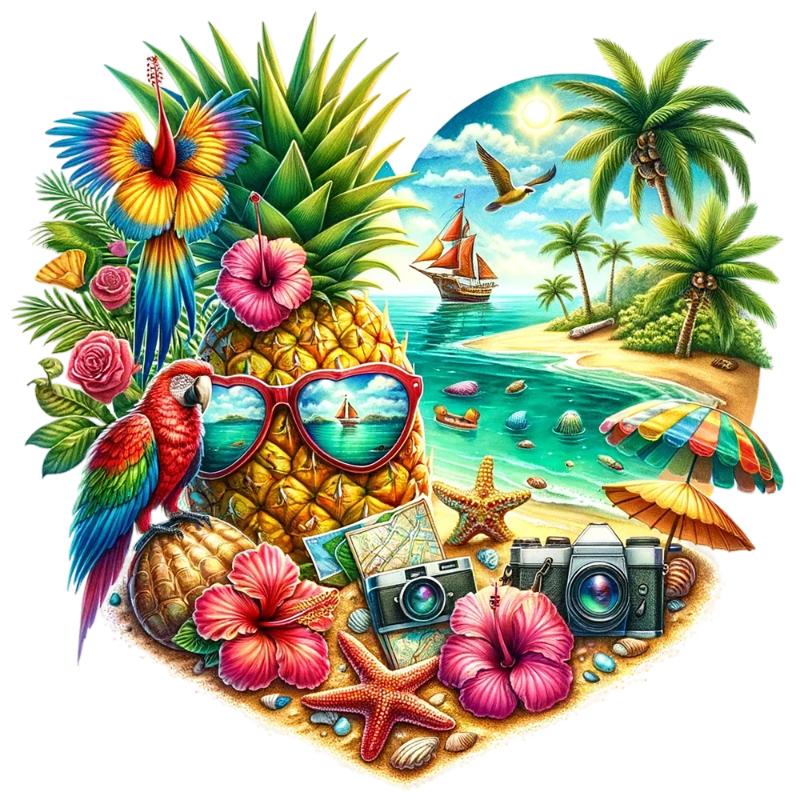 Heat transfers Iron on stickers  summer 92 for Tshirts Iron on Decal Patches Stickers Clothes Hat Pillows DIY Crafts