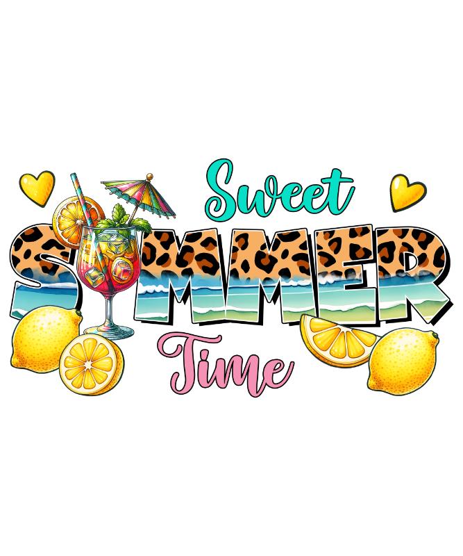 Heat transfers Iron on stickers  summer 66 for Tshirts Iron on Decal Patches Stickers Clothes Hat Pillows DIY Crafts