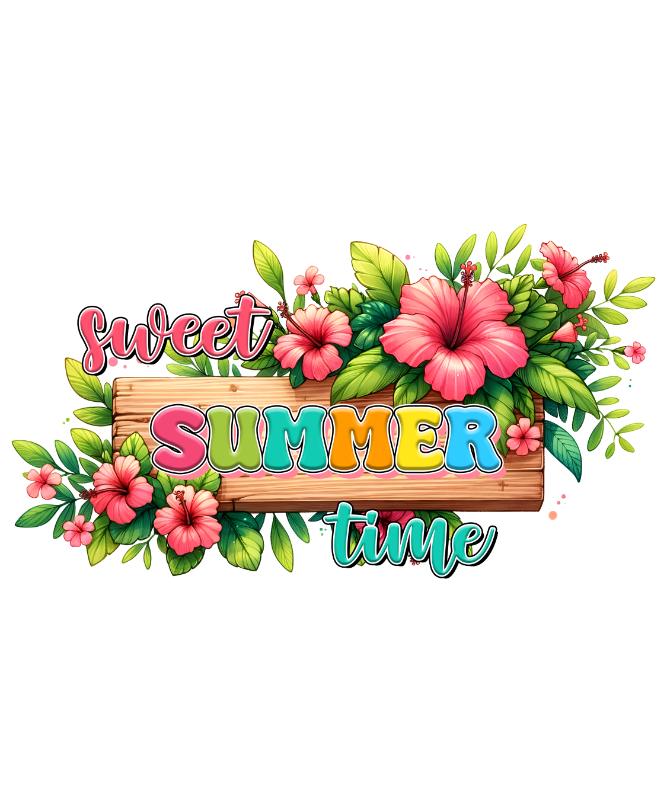 Heat transfers Iron on stickers  summer 64 for Tshirts Iron on Decal Patches Stickers Clothes Hat Pillows DIY Crafts