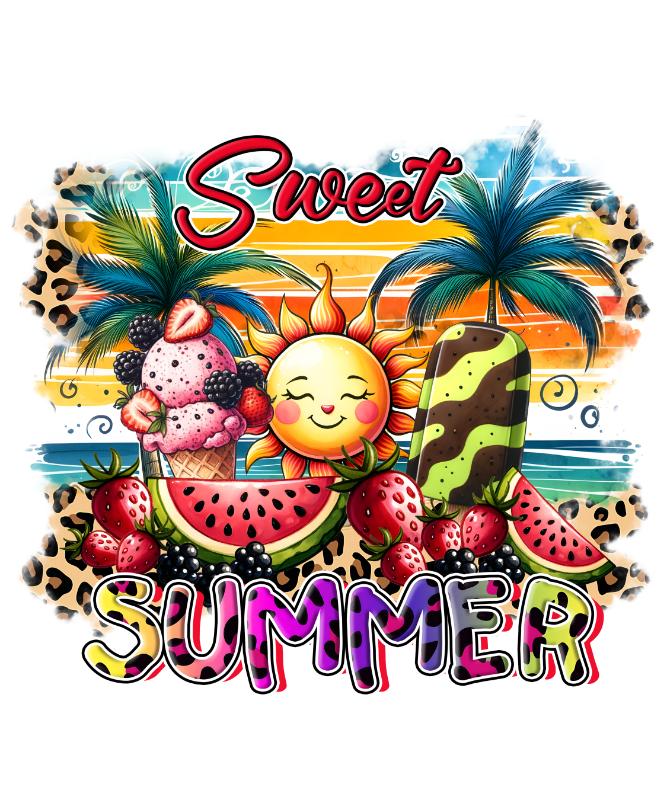 Heat transfers Iron on stickers  summer 51 for Tshirts Iron on Decal Patches Stickers Clothes Hat Pillows DIY Crafts