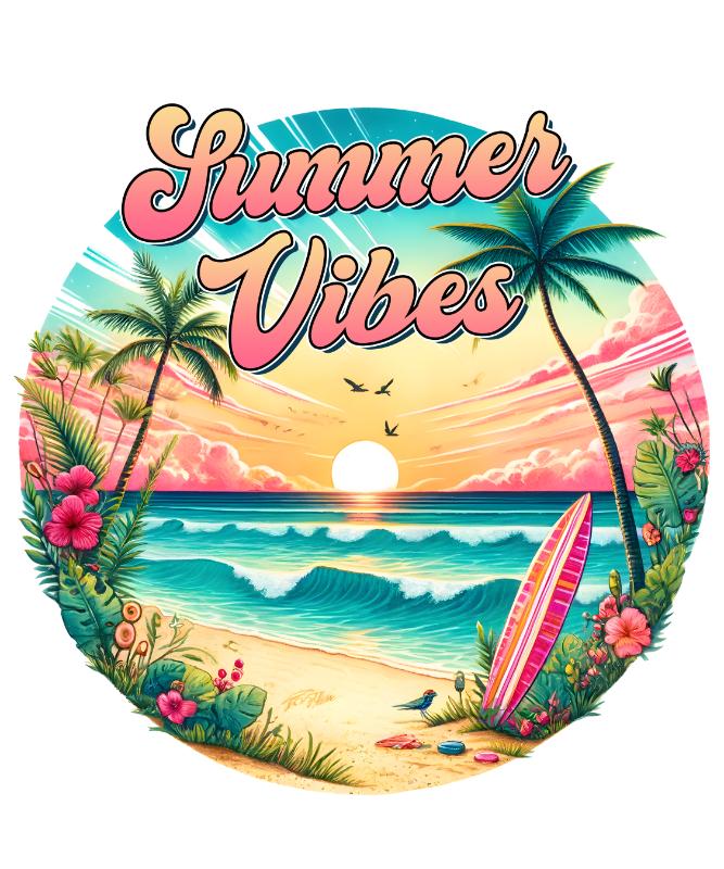 Heat transfers Iron on stickers  summer 40 for Tshirts Iron on Decal Patches Stickers Clothes Hat Pillows DIY Crafts