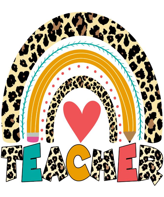 Heat transfers Iron on stickers  teacher 373 for Tshirts Iron on Decal Patches Stickers Clothes Hat Pillows DIY Crafts