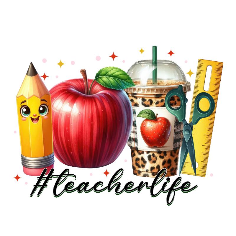 Heat transfers Iron on stickers  teacher 295 for Tshirts Iron on Decal Patches Stickers Clothes Hat Pillows DIY Crafts