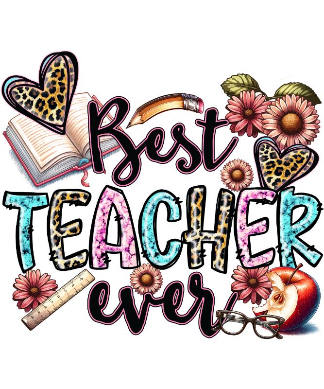 Heat transfers Iron on stickers  teacher 231 for Tshirts Iron on Decal Patches Stickers Clothes Hat Pillows DIY Crafts