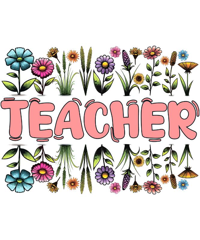 Heat transfers Iron on stickers  teacher 207 for Tshirts Iron on Decal Patches Stickers Clothes Hat Pillows DIY Crafts