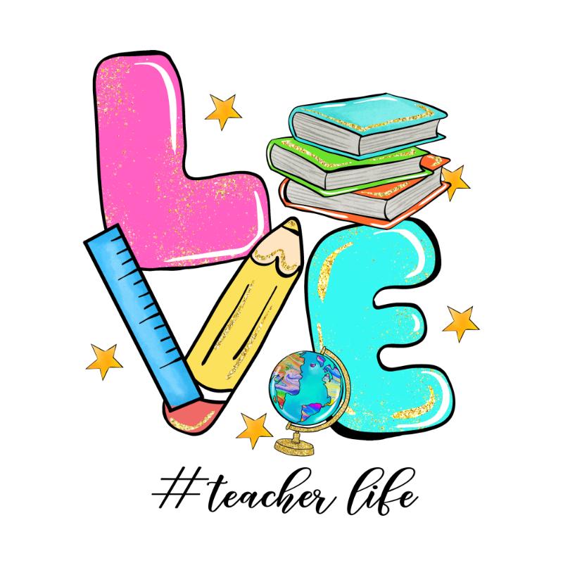 Heat transfers Iron on stickers  teacher 196 for Tshirts Iron on Decal Patches Stickers Clothes Hat Pillows DIY Crafts