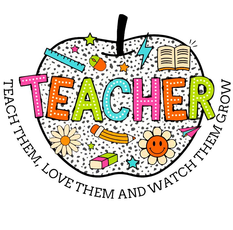 Heat transfers Iron on stickers  teacher 117 for Tshirts Iron on Decal Patches Stickers Clothes Hat Pillows DIY Crafts