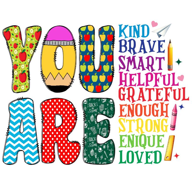 Heat transfers Iron on stickers  teacher 104 for Tshirts Iron on Decal Patches Stickers Clothes Hat Pillows DIY Crafts