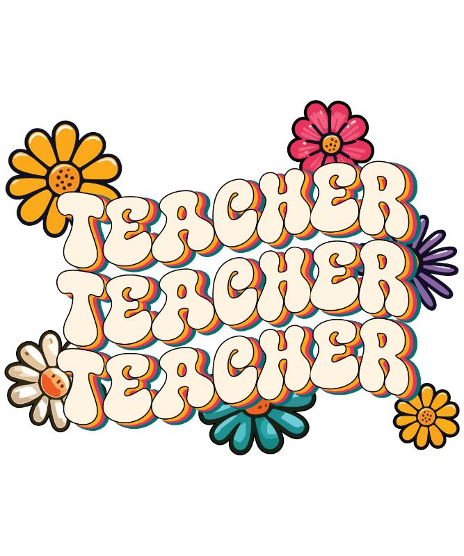 Heat transfers Iron on stickers  teacher 95 for Tshirts Iron on Decal Patches Stickers Clothes Hat Pillows DIY Crafts
