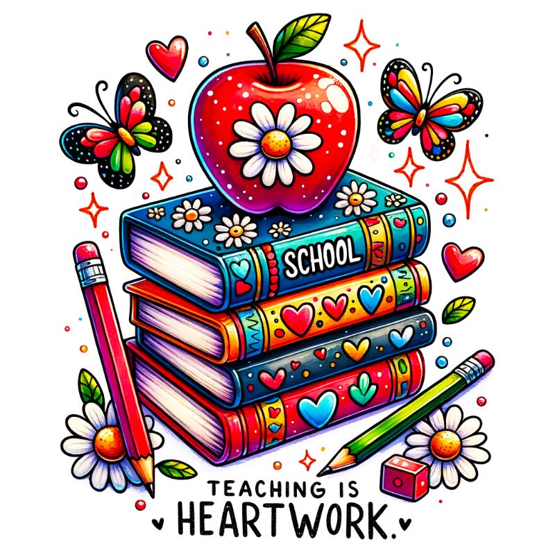 Heat transfers Iron on stickers  teacher 63 for Tshirts Iron on Decal Patches Stickers Clothes Hat Pillows DIY Crafts