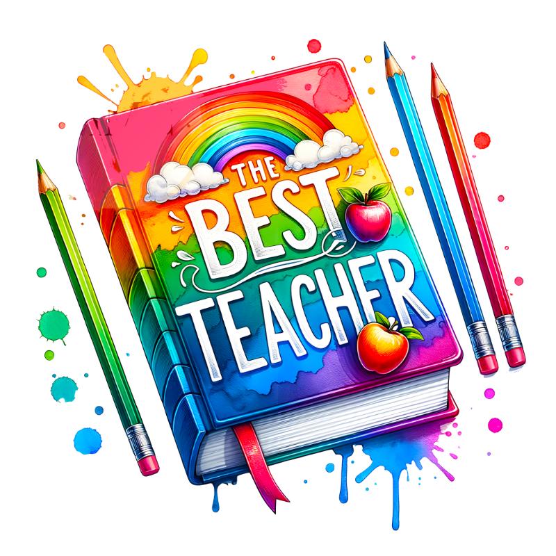 Heat transfers Iron on stickers  teacher 24 for Tshirts Iron on Decal Patches Stickers Clothes Hat Pillows DIY Crafts