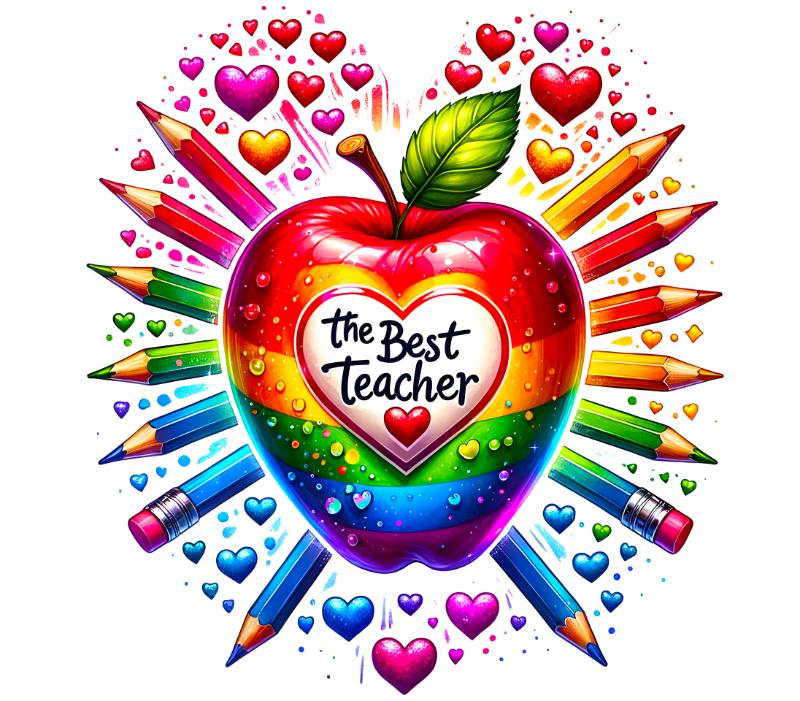 Heat transfers Iron on stickers  teacher 21 for Tshirts Iron on Decal Patches Stickers Clothes Hat Pillows DIY Crafts