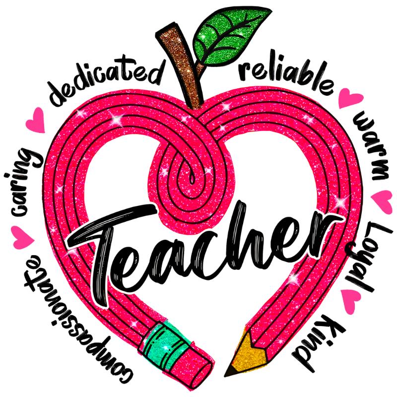 Heat transfers Iron on stickers  teacher 15 for Tshirts Iron on Decal Patches Stickers Clothes Hat Pillows DIY Crafts