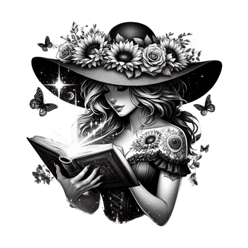 Heat transfers Iron on stickers  Tattoo girl 13 for Tshirts Iron on Decal Patches Stickers Clothes Hat Pillows DIY Crafts