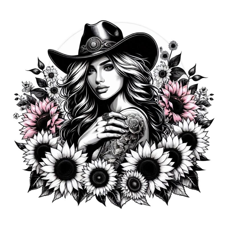 Heat transfers Iron on stickers  Tattoo girl 179 for Tshirts Iron on Decal Patches Stickers Clothes Hat Pillows DIY Crafts