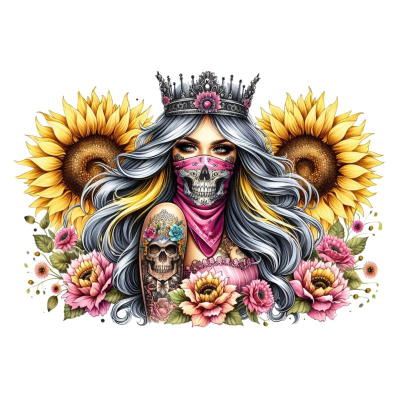 Heat transfers Iron on stickers  Tattoo girl 173 for Tshirts Iron on Decal Patches Stickers Clothes Hat Pillows DIY Crafts