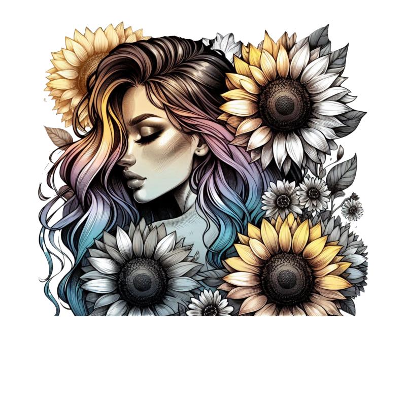 Heat transfers Iron on stickers  Tattoo girl 110 for Tshirts Iron on Decal Patches Stickers Clothes Hat Pillows DIY Crafts