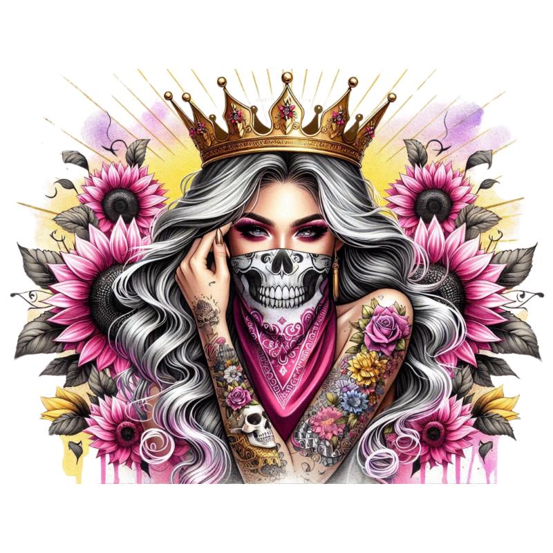 Heat transfers Iron on stickers  Tattoo girl 103 for Tshirts Iron on Decal Patches Stickers Clothes Hat Pillows DIY Crafts