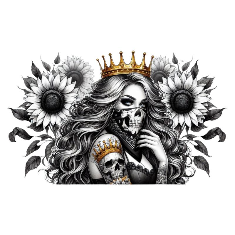 Heat transfers Iron on stickers  Tattoo girl 92 for Tshirts Iron on Decal Patches Stickers Clothes Hat Pillows DIY Crafts