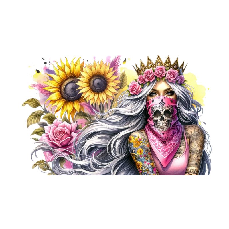 Heat transfers Iron on stickers  Tattoo girl 91 for Tshirts Iron on Decal Patches Stickers Clothes Hat Pillows DIY Crafts