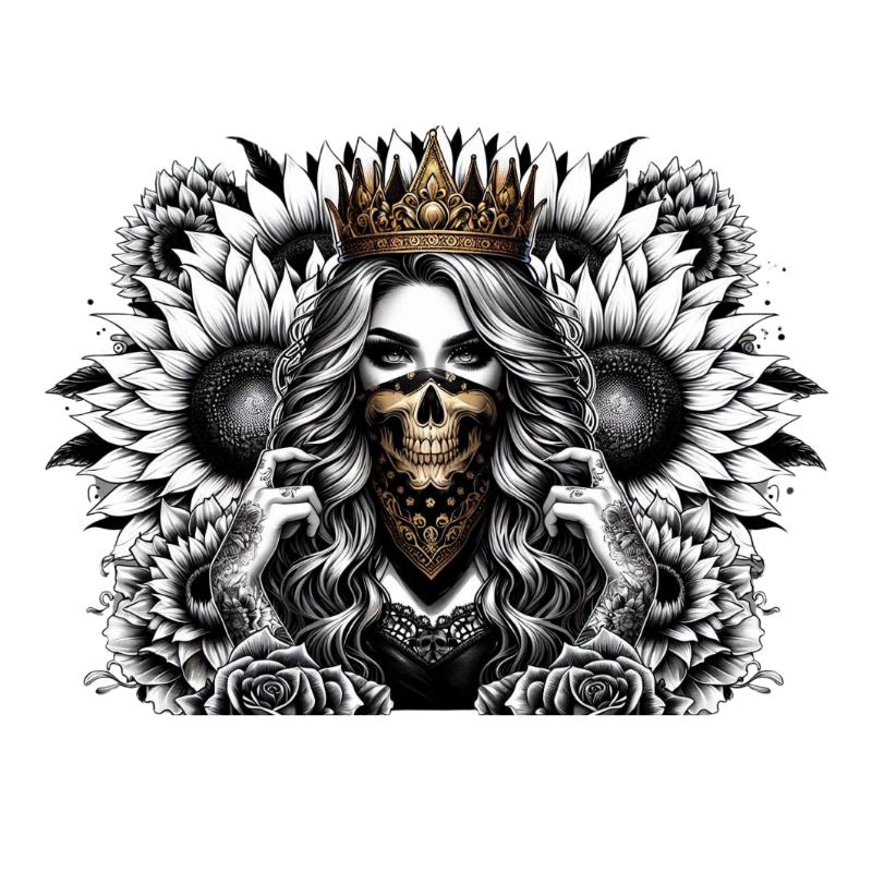 Heat transfers Iron on stickers  Tattoo girl 88 for Tshirts Iron on Decal Patches Stickers Clothes Hat Pillows DIY Crafts